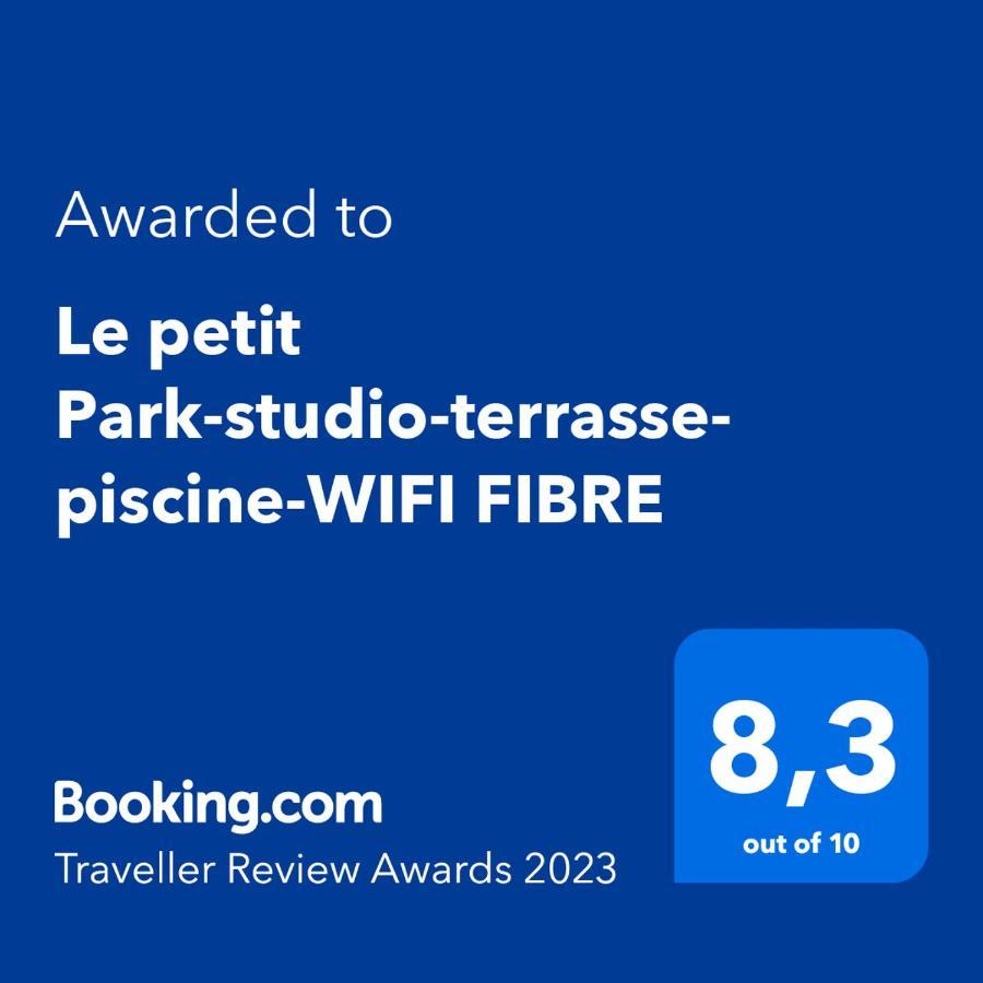 Апартаменты Le Petit Park-Studio-Terrasse- Piscine-Wifi Fibre По Экстерьер фото